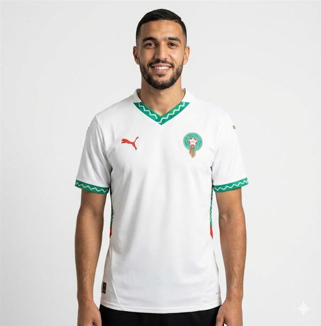 Maillot Extérieur Officiel du Maroc – CAN 2025 (Réplica/Fan) Hover Image
