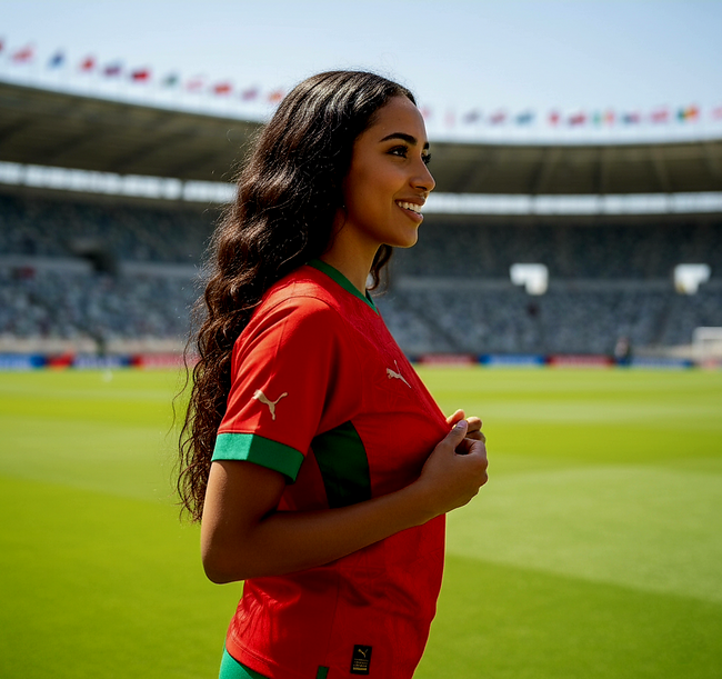 Maillot Domicile Officiel du Maroc – CAN 2025 (Réplica/Fan) Main Image