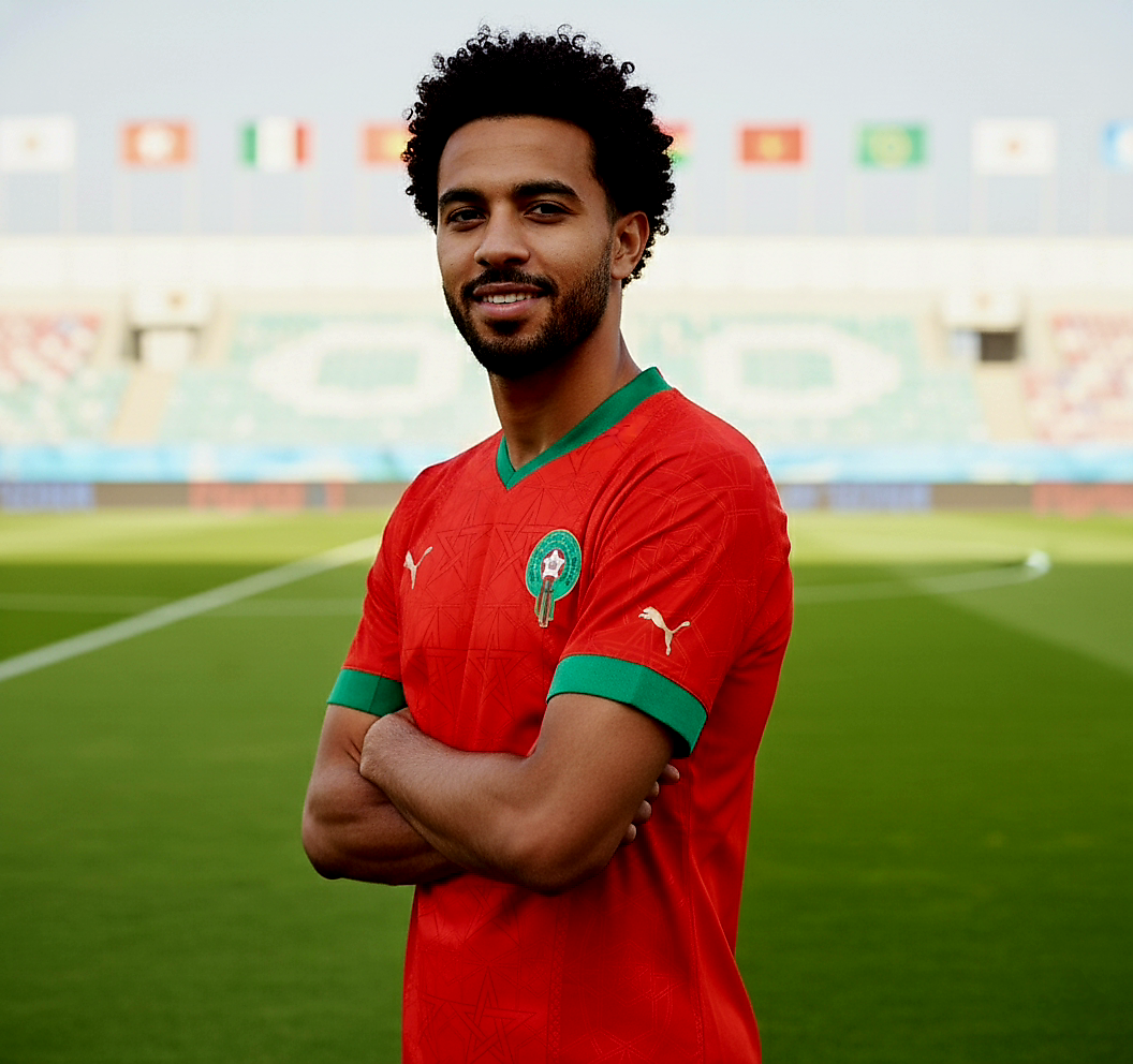 Maillot Domicile Officiel du Maroc – CAN 2025 (Réplica/Fan)
