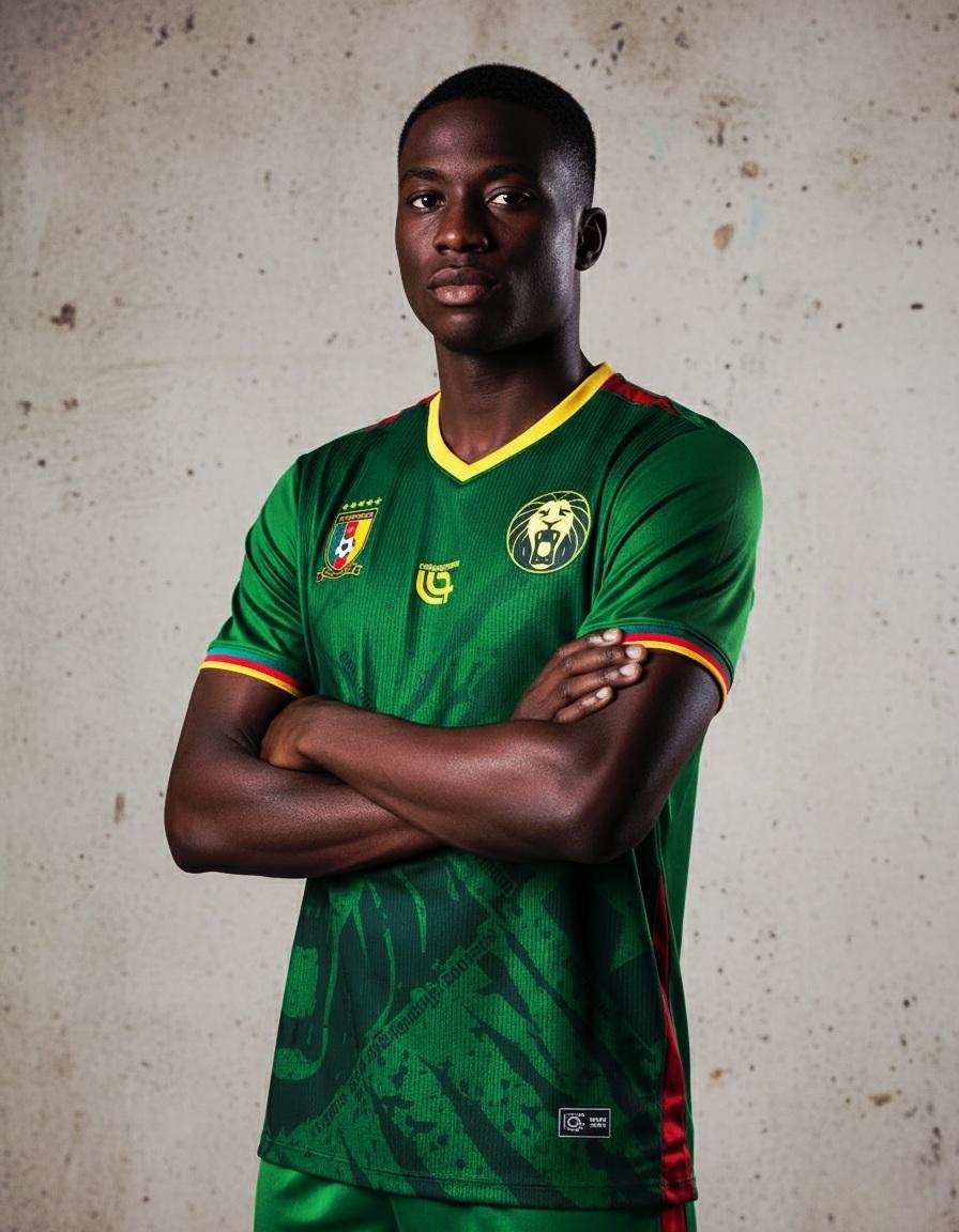 Maillot Officiel Cameroun – "Lions Indomptables" (Réplica/Fan)