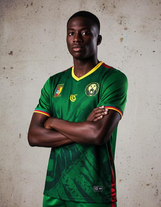 Maillot Officiel Cameroun – "Lions Indomptables" (Réplica/Fan)