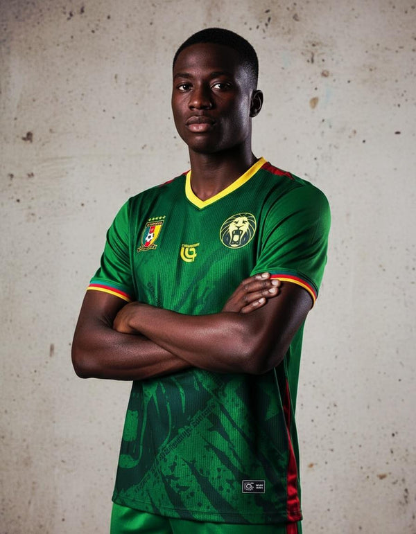 Maillot Officiel Cameroun – "Lions Indomptables" (Réplica/Fan)
