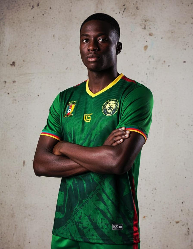 Maillot Officiel Cameroun – "Lions Indomptables" (Réplica/Fan) Hover Image