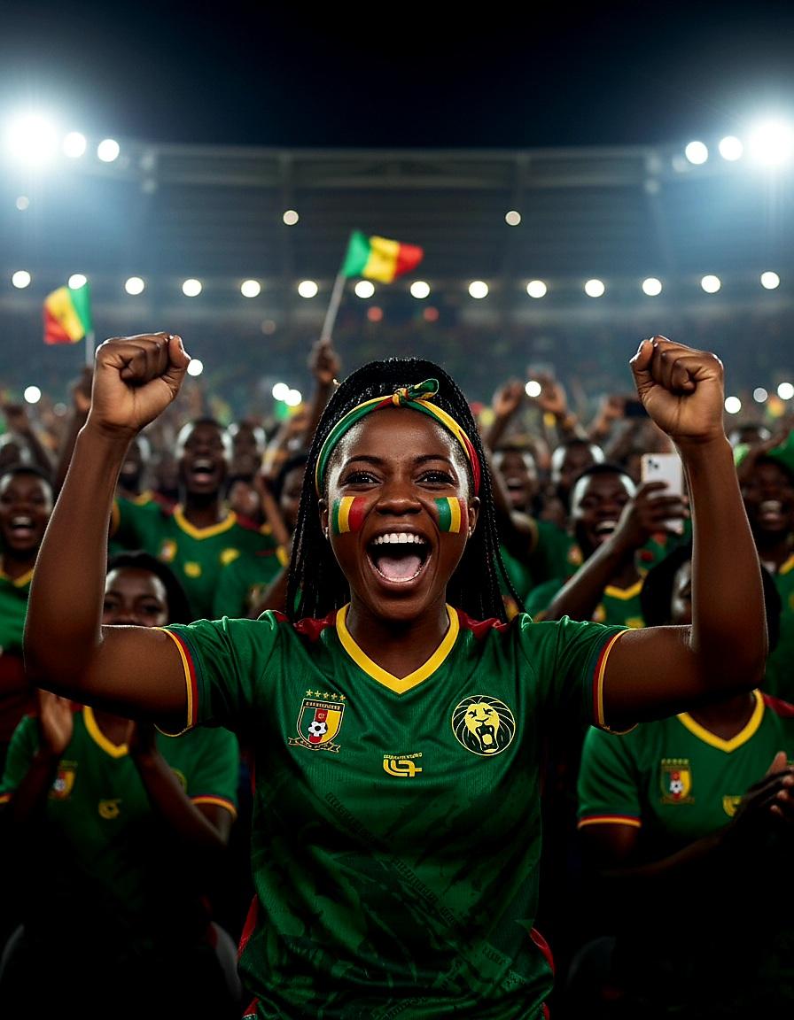 Maillot Officiel Cameroun – "Lions Indomptables" (Réplica/Fan)