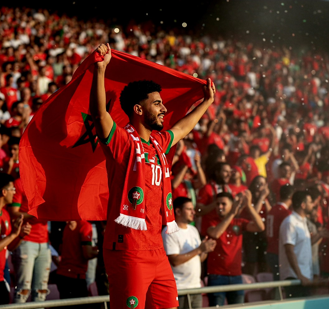 Maillot Domicile Officiel du Maroc – CAN 2025 (Réplica/Fan)